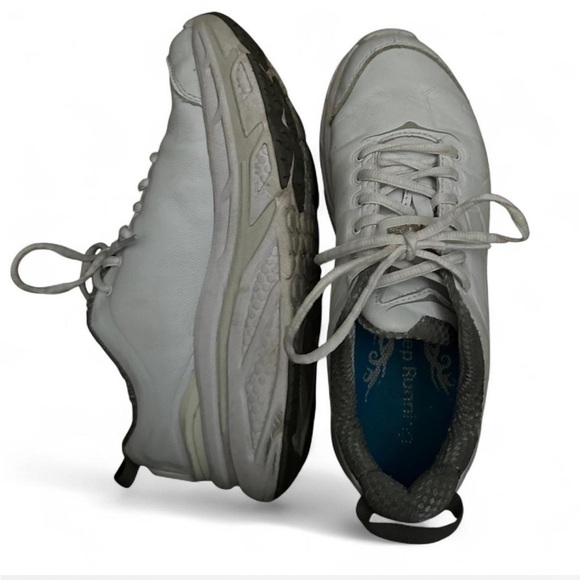 Hoka One One Bondi SR Womens 7.5 Shoe White Running Walking 1110521 WHT Leather - Picture 2 of 5